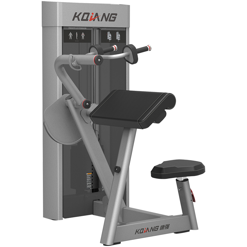 leyu.乐鱼商用健身房坐姿三头肌前压训练器8008专用力量器械无氧健身器械