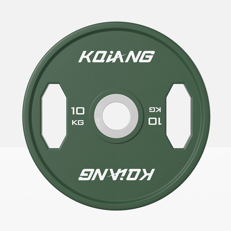 leyu.乐鱼CPU彩色橡胶环保无味杠铃片举重力量举杠铃举重片 10kg